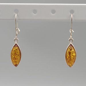 Baltic amber drop earrings